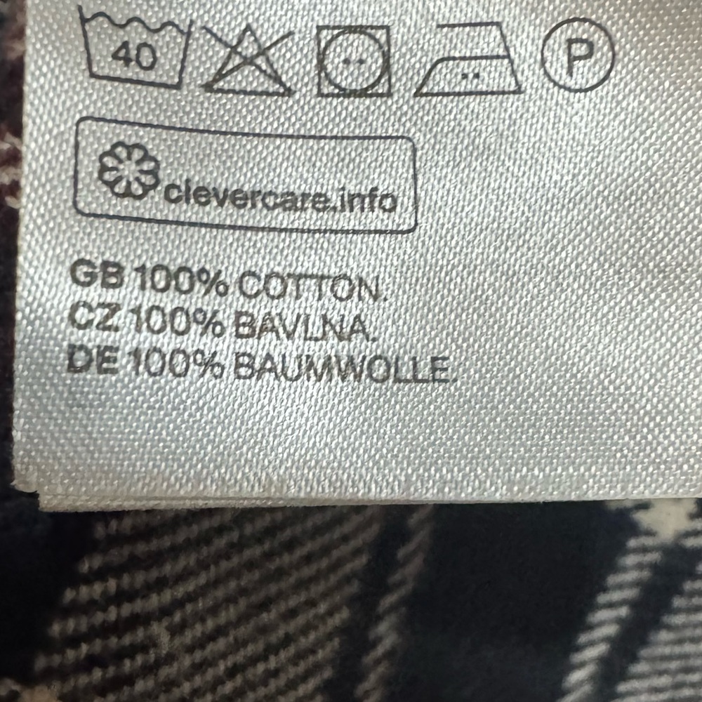 🔥5/$30🔥H&M MEN'S PLAID FLANNEL BUTTON DOWN SHIRT - Picture 7 of 8